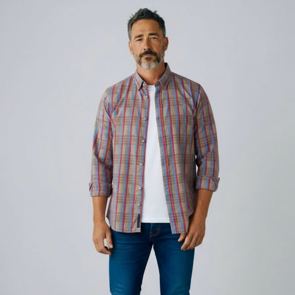 A/X Armani Exchange Plaid Button Down Shirt